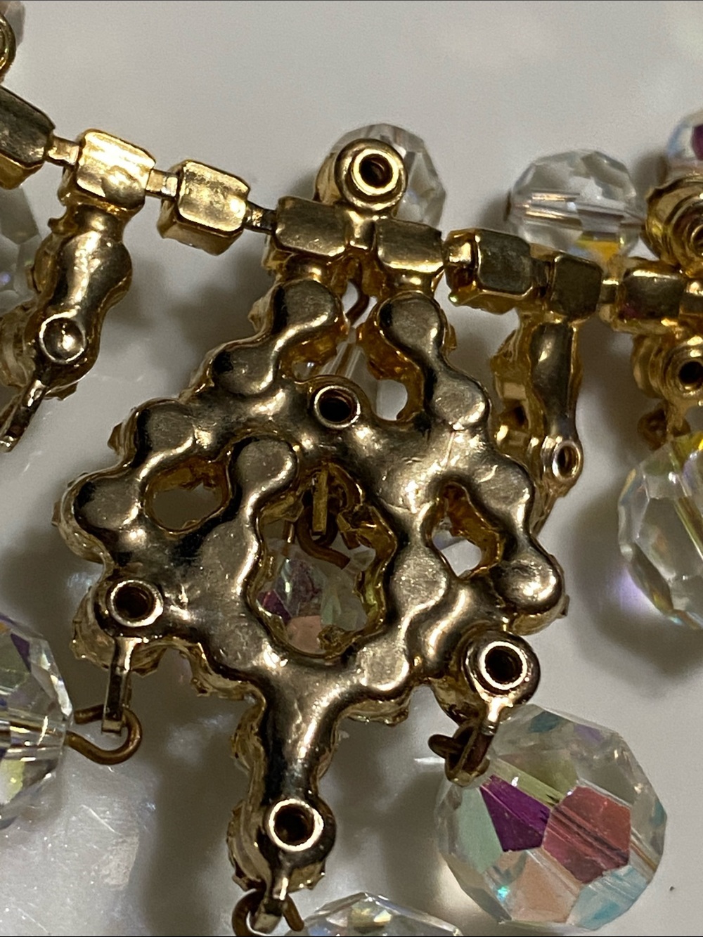 1960s Juliana Aurora Crystal Drop Necklace - Picture 10 of 11